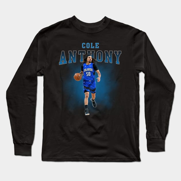 Cole Anthony Long Sleeve T-Shirt by Bojes Art